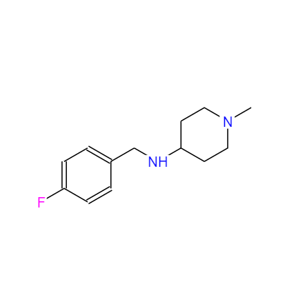 CAS：359878-47-0，4-(4-氟苄基氨基)-1-甲基哌啶 ，N-[(4-Fluorophenyl)methyl]-1-methyl-4-piperidinamine 