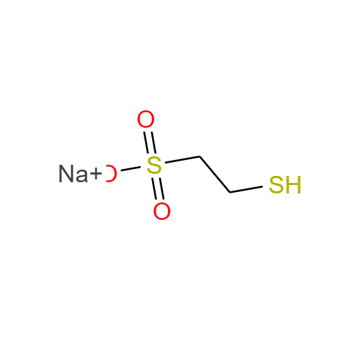 CAS：19767-45-4，2-巯基乙烷磺酸钠 ，英文名称：Sodium2-mercaptoethanesulfonate 