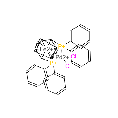 CAS：72287-26-4，DPPF二氯化钯，[1'1-Bis(diphenylphosphino)ferrocene] dichloro palladiuM(II) ，