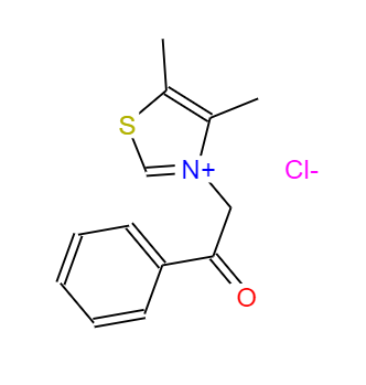 CAS：341028-37-3，中文名称：4,5-二甲基-3-(2-氧代-2-苯基乙基)噻唑氯化物 ，英文名称：Alagebriumchloride 