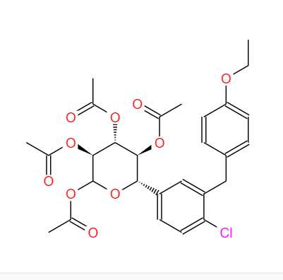 CAS：1018898-84-4，中文名称：(3S,4R,5S,6S)-6-(4-氯-3-(4-乙氧基苄基)苯基)四氢-2H-吡喃-2,3,4