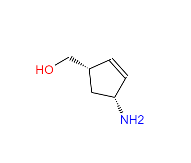 CAS：136522-35-5，中文名称：(1S,4R)-cis-4-氨基-2-环戊烯-1-甲醇， 英文名称：(1S-cis)-4-Amino-2-cyclopentene-1-methanol 