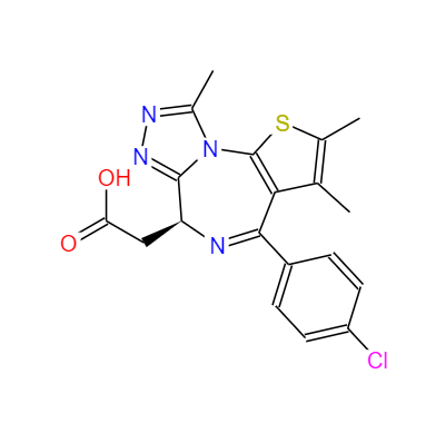 CAS：202592-23-2，(6S)-4-(4-氯苯基)-2,3,9-三甲基-6H-噻吩并[3,2-F][1,2,4]噻唑并[4,3-A][1,4]二氮杂卓-6-乙酸 