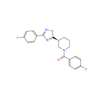 CAS：851881-60-2，(S)-(4-氟苯基)-{3-[3-(4-氟苯基)-[1,2,4]二唑-5-基]哌啶-1-基}甲酮