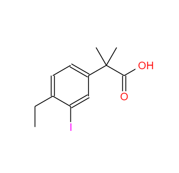 CAS：1256584-73-2，2-(4-乙基-3-碘苯基)-2-甲基丙酸 