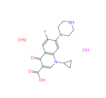 CAS：86393-32-0，盐酸环丙沙星(一水物) 