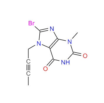 CAS：666816-98-4，8-溴-7-(2-丁炔基)-3-甲基黄嘌呤 