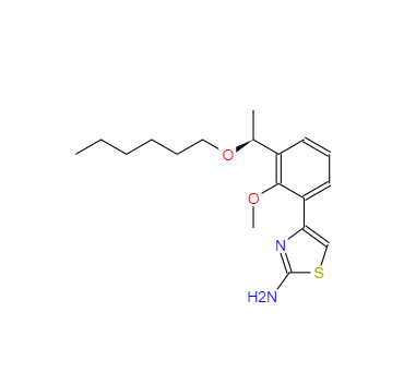 CAS：1110767-98-0，(S)-4-(3-(1-(正己氧基)乙基)-2-甲氧基苯基)噻唑-2-胺 