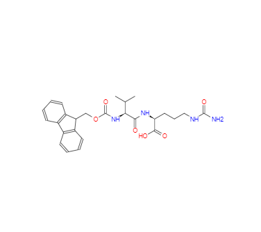 CAS：159858-21-6，(S)-2-((S)-2-((((9H-芴-9-基)甲氧基)羰基)氨基)-3-甲基丁酰氨基)-5-脲基戊酸 