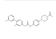 CAS：1243245-18-2，N-(5-(4-乙酰哌嗪-1-基)吡啶-2-基)-2-(2'-氟-3-甲基-[2,4'-联吡啶]-5-基)乙酰胺 